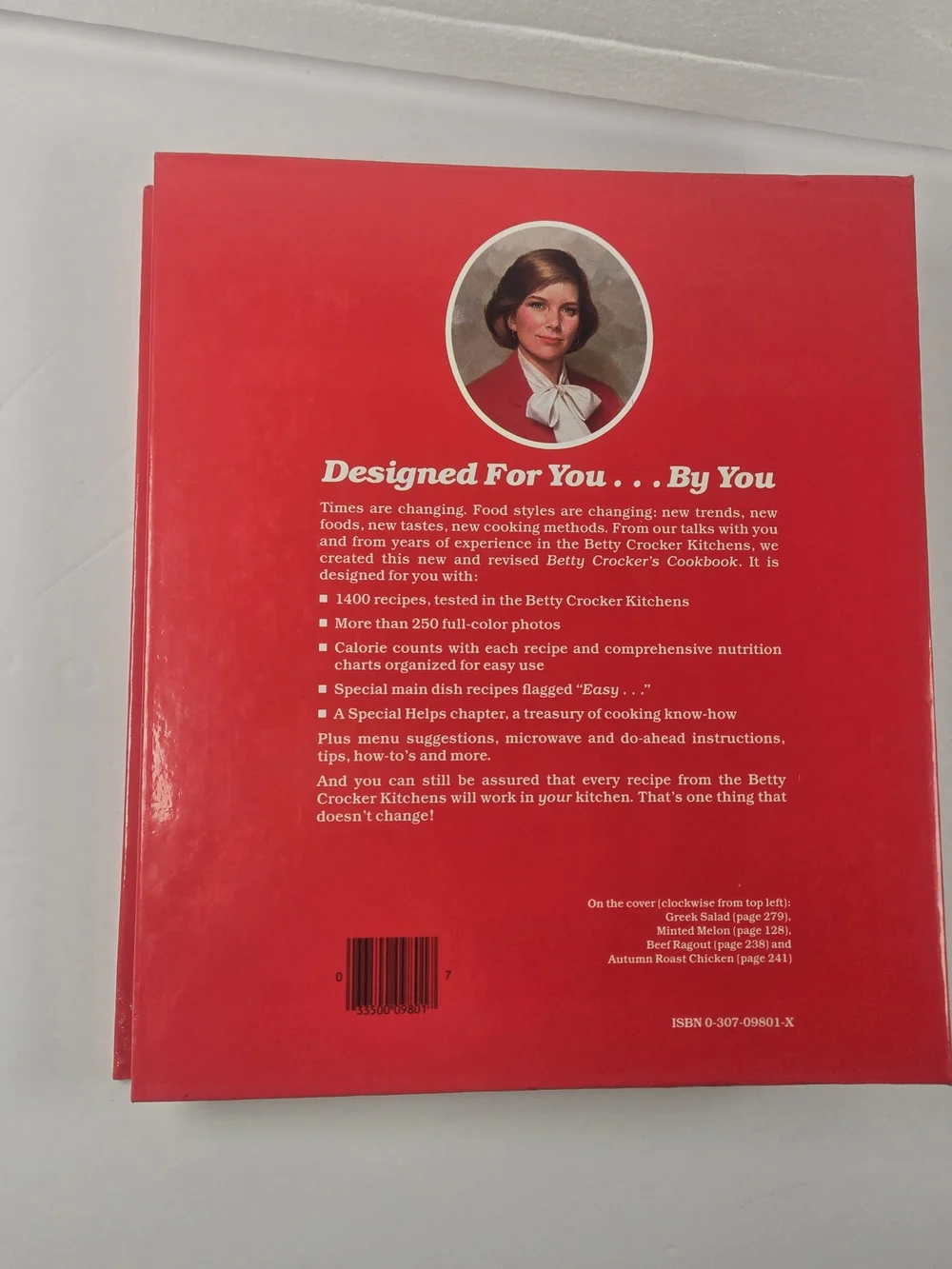 Vintage Betty Crocker's Cookbook 1986 First Printing Hardcover Ring Bound Binder